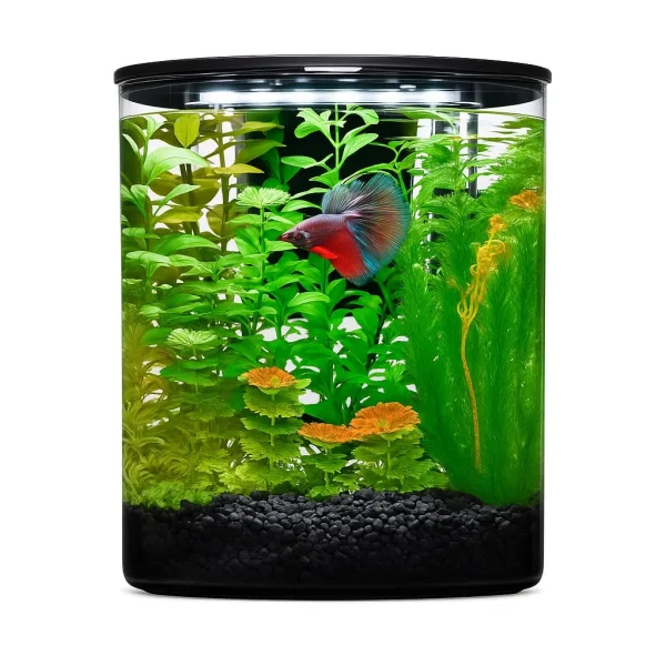 Cylinder Aquarium – 6L Capacity, Perfect for Mini Aquascapes