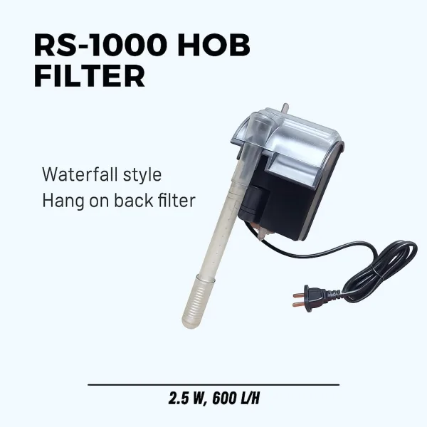 RS Electrical RS-1000 Hang-On Aquarium Filter