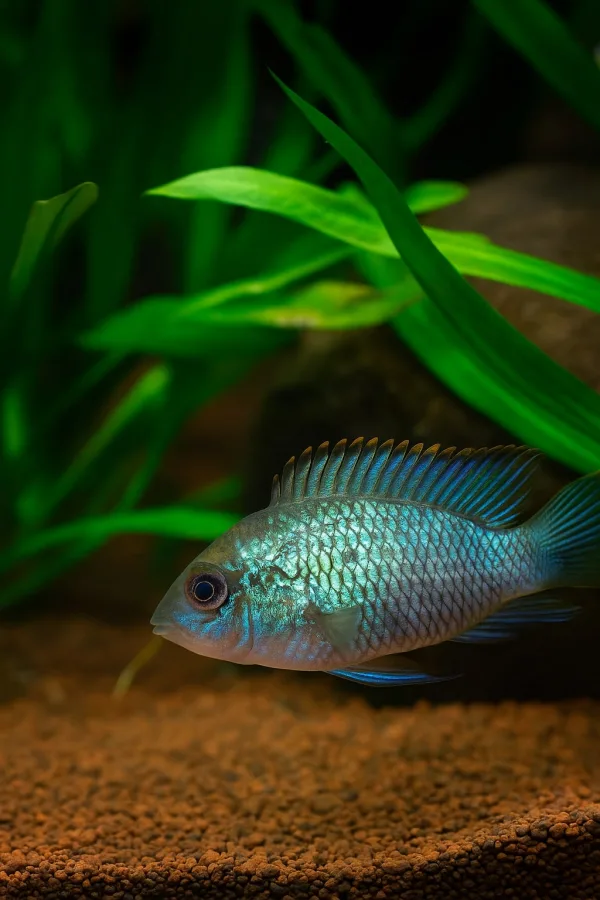Electric Blue Acara Cichlid