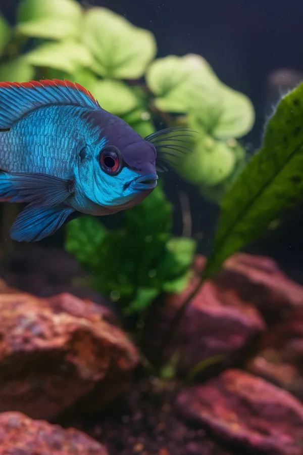 Electric Blue Acara Cichlid