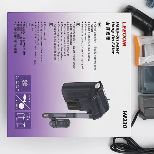 LEECOM HI-330 HOB Filter – Best Silent Filter for Nano & Shrimp Tanks