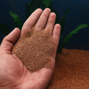 red aquarium sand