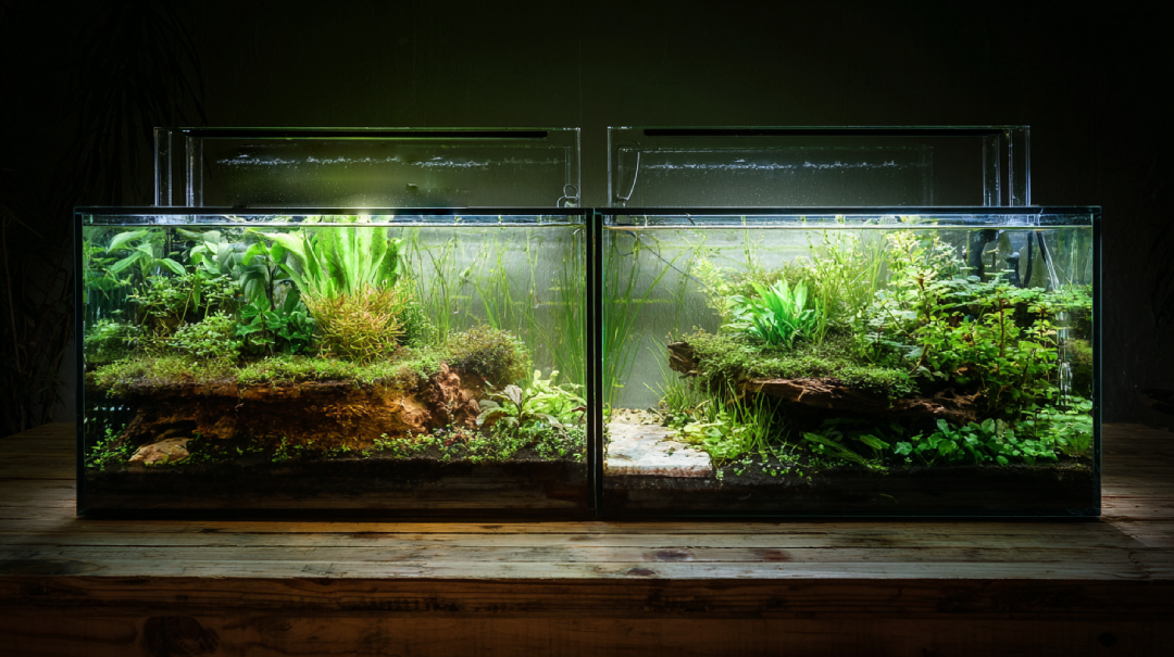 dirt planted tank vs aqua soil planted tank