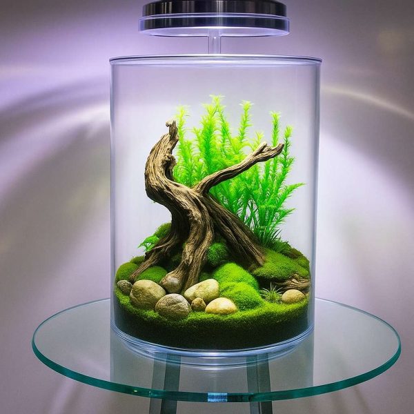 9.5L Empty Acrylic Fish Tank Cylinder